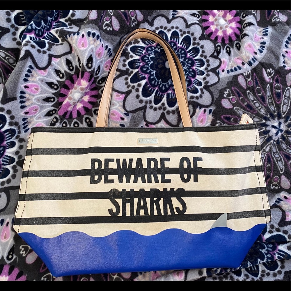 Kate spade beware of sharks Francis tote